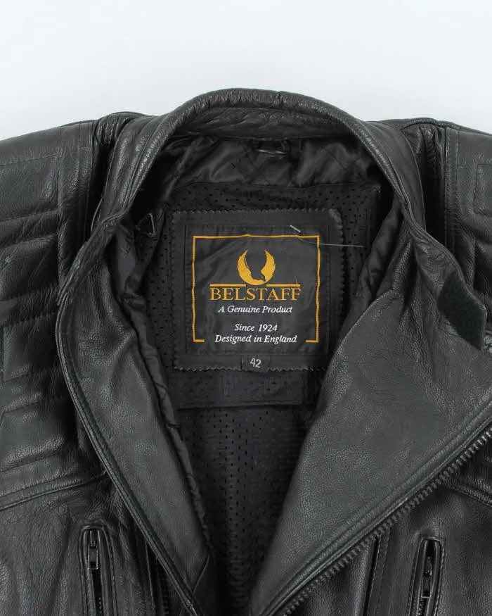 Vintage 90's Belstaff Heavyweight Leather Motorcycle Jacket - L sold by Rokit product image thumbnail 3
