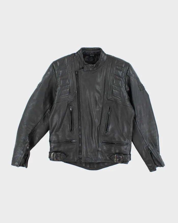 Vintage 90's Belstaff Heavyweight Leather Motorcycle Jacket - L sold by Rokit