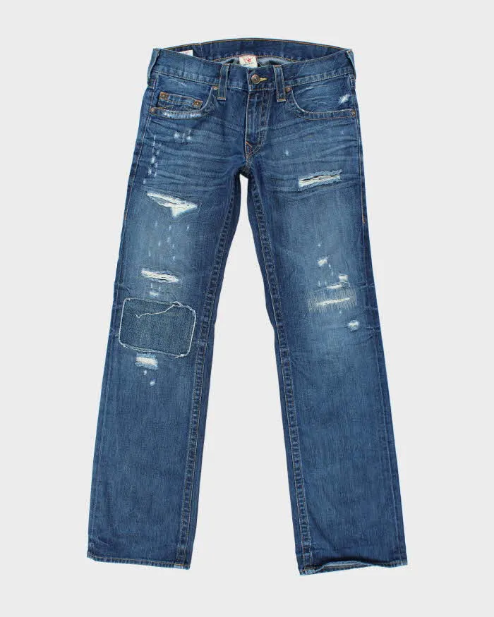 Vintage Y2K True Religion Relaxed Fit Pre-Distressed Jeans - W33 L32 sold by Rokit