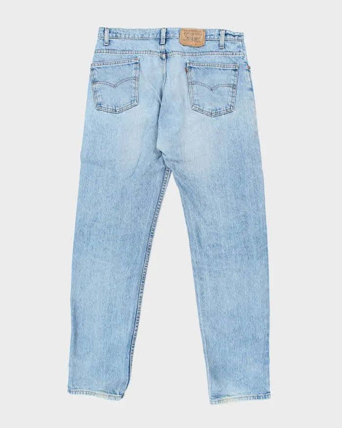 Vintage 90's Levi's 505 Orange Tab Straight Leg Light Wash Jeans - W36 L34 sold by Rokit product image thumbnail 2