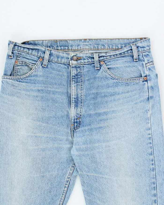 Vintage 90's Levi's 505 Orange Tab Straight Leg Light Wash Jeans - W36 L34 sold by Rokit product image thumbnail 3