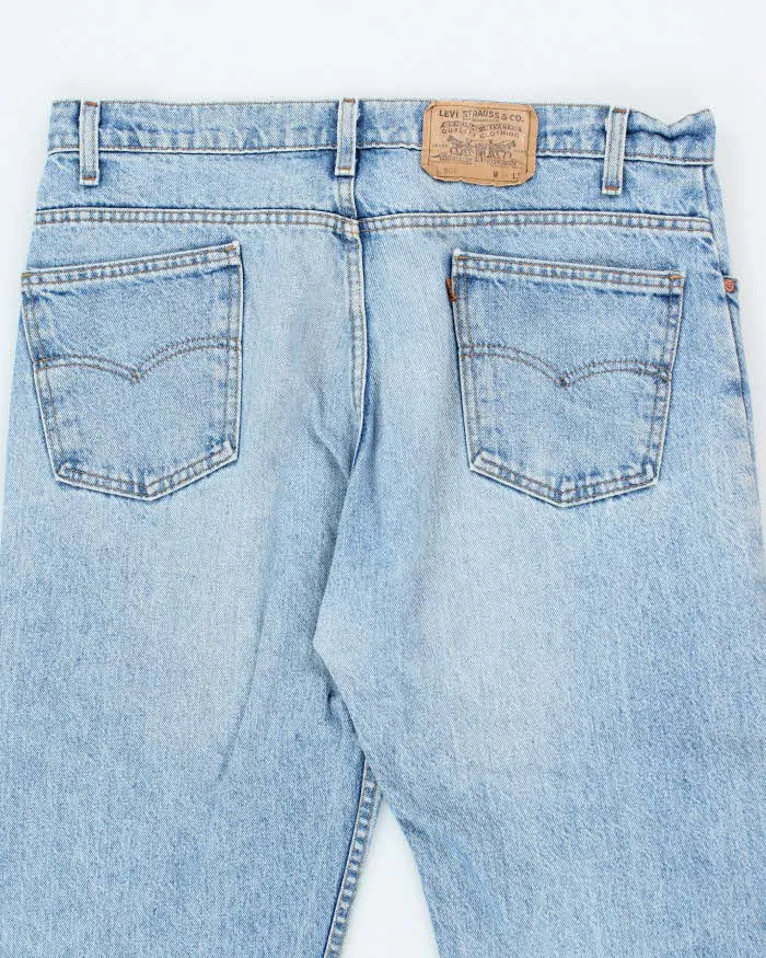 Vintage 90's Levi's 505 Orange Tab Straight Leg Light Wash Jeans - W36 L34 sold by Rokit product image thumbnail 4