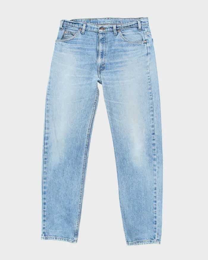 Vintage 90's Levi's 505 Orange Tab Straight Leg Light Wash Jeans - W36 L34 sold by Rokit