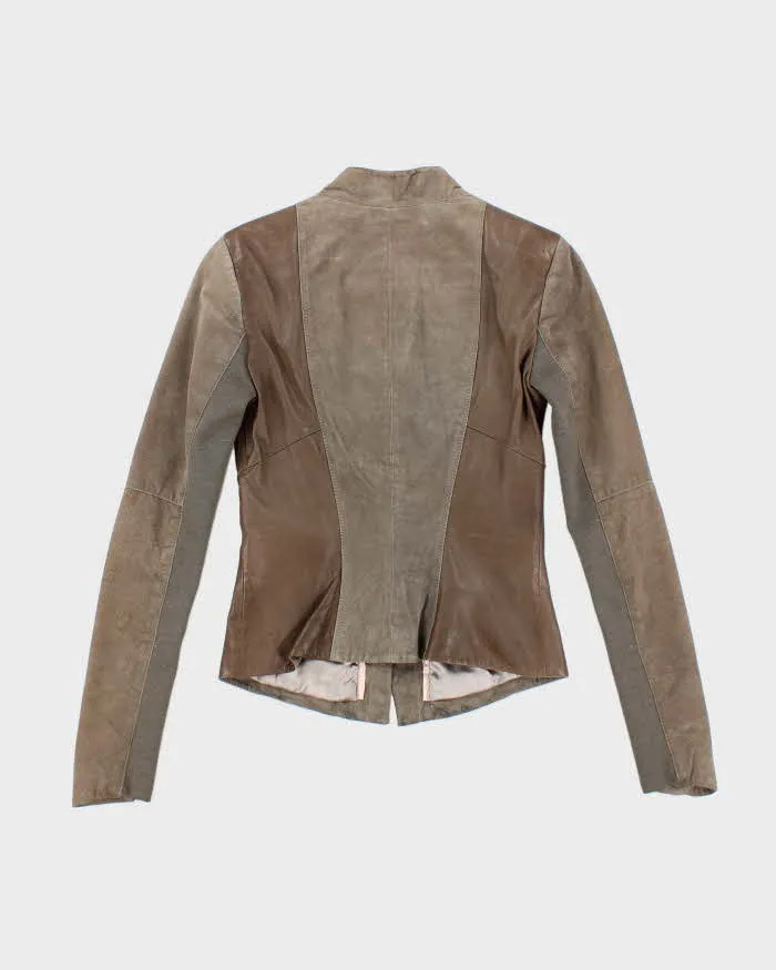 Vintage Danier Lightweight Wool Panel Leather Jacket - XS sold by Rokit product image thumbnail 2
