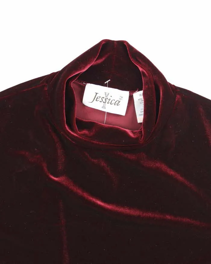 Vintage 90s Jessica Velvet Top - XL sold by Rokit product image thumbnail 3