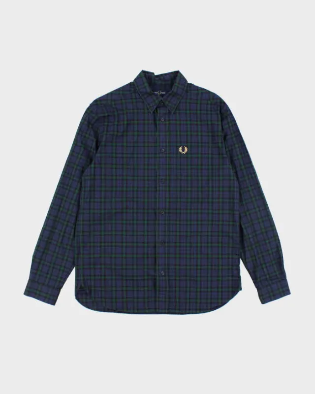 Vintage Fred Perry Checked Long Sleeve Shirt - M sold by Rokit