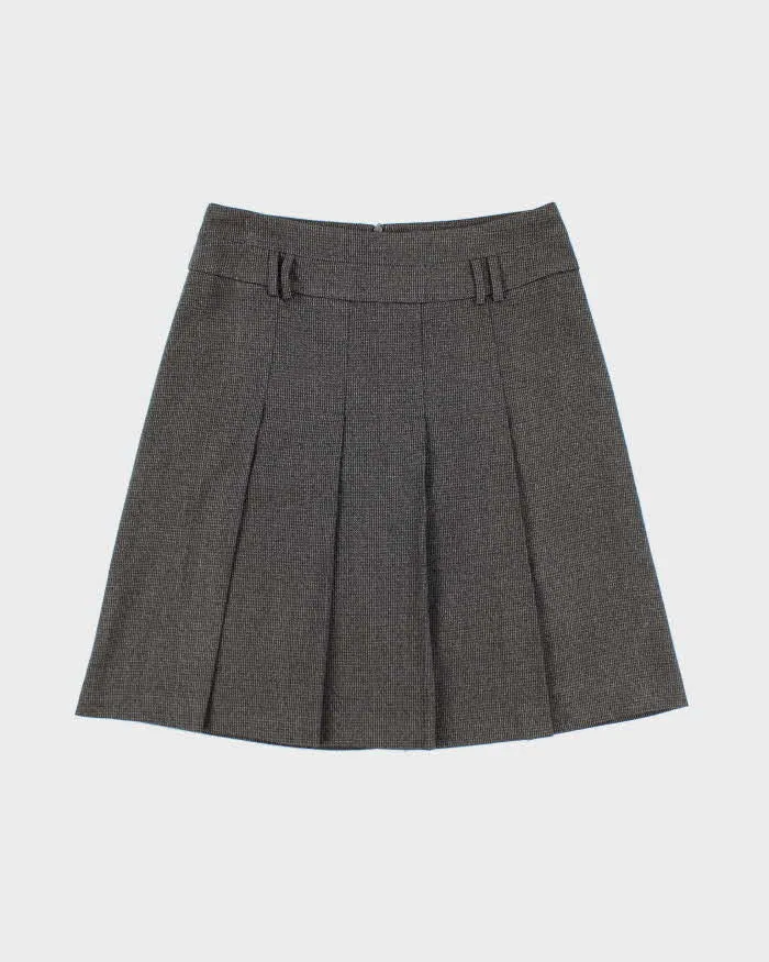 Vintage Y2k 00s Mexx Grey Pleated Skirt - S sold by Rokit