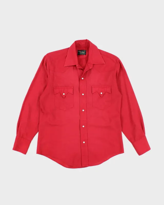 Vintage 70's High Country Western Snap Button Shirt - M sold by Rokit