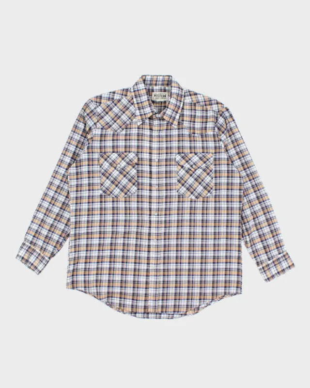 Vintage 70s Western Checked Shirt - L sold by Rokit