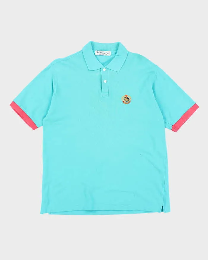 Vintage 2000's Burberry Embroidered Polo Shirt - L sold by Rokit