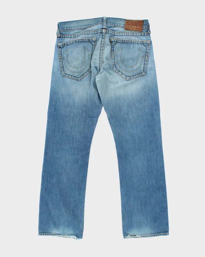Vintage Y2K True Religion Medium Wash Relaxed Fit Jeans - W34 L31 sold by Rokit product image thumbnail 2
