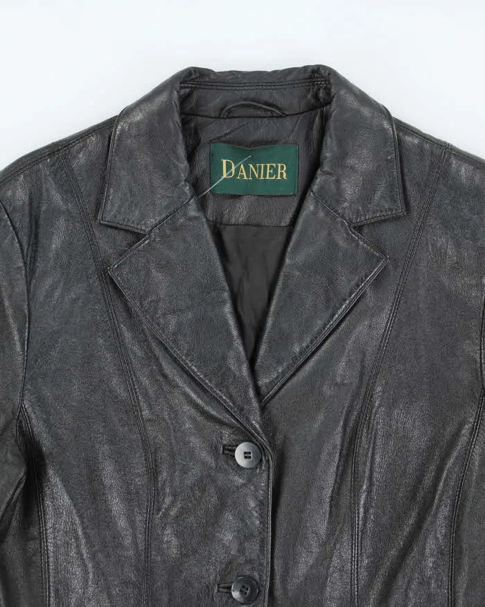 Vintage Danier Black Leather Jacket - M sold by Rokit product image thumbnail 3