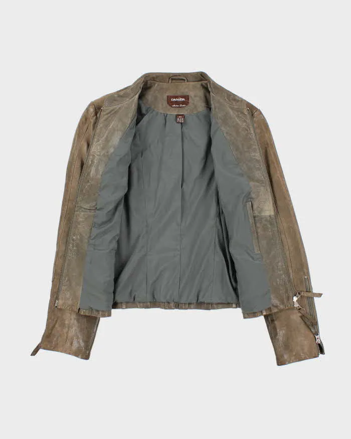 Vintage Danier Leather Zip-Up Jacket - M sold by Rokit product image thumbnail 5