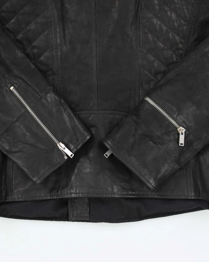 Vintage Alexander McQueen Brushed Leather Biker Zip Up Jacket - M sold by Rokit product image thumbnail 5