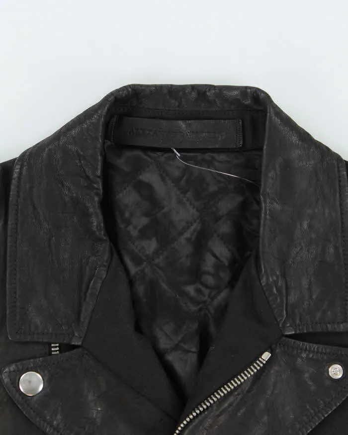 Vintage Alexander McQueen Brushed Leather Biker Zip Up Jacket - M sold by Rokit product image thumbnail 3
