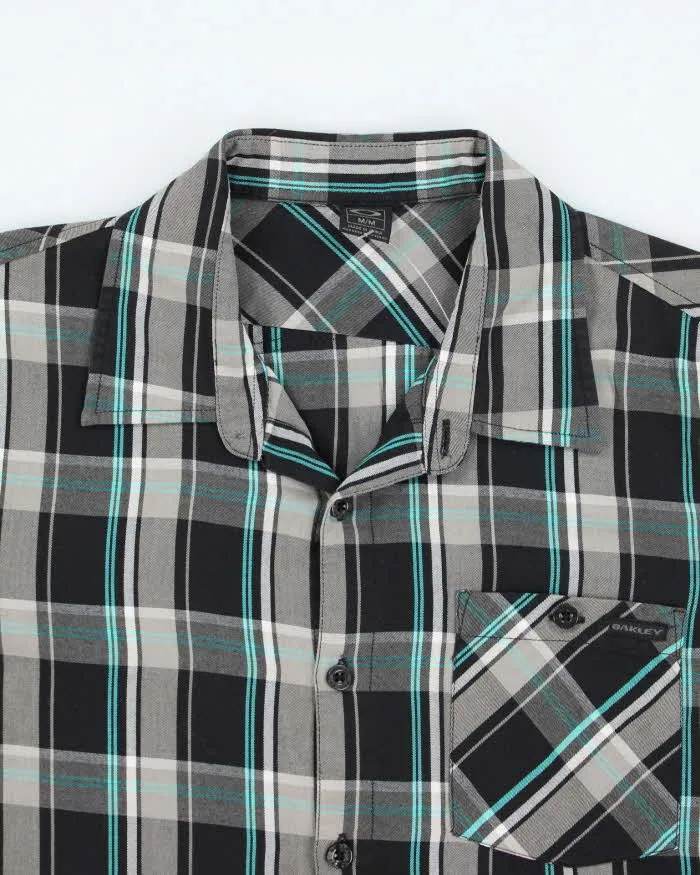 Vintage Y2k 00s Oakley Checked Long Sleeve Oversized Shirt - M sold by Rokit product image thumbnail 3