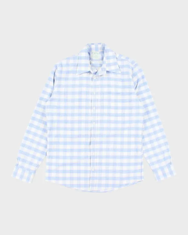 Vintage Brooks Brothers Checked Boxy Long Sleeve Shirt - M sold by Rokit
