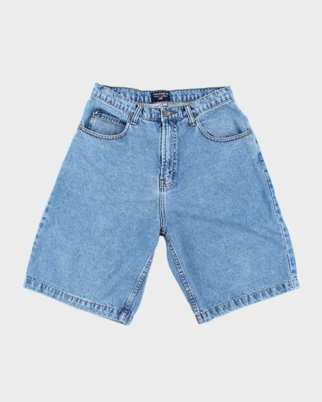 Vintage 2000's Polo Jeans Light Wash Denim Shorts - W28 L10 made by Rokit