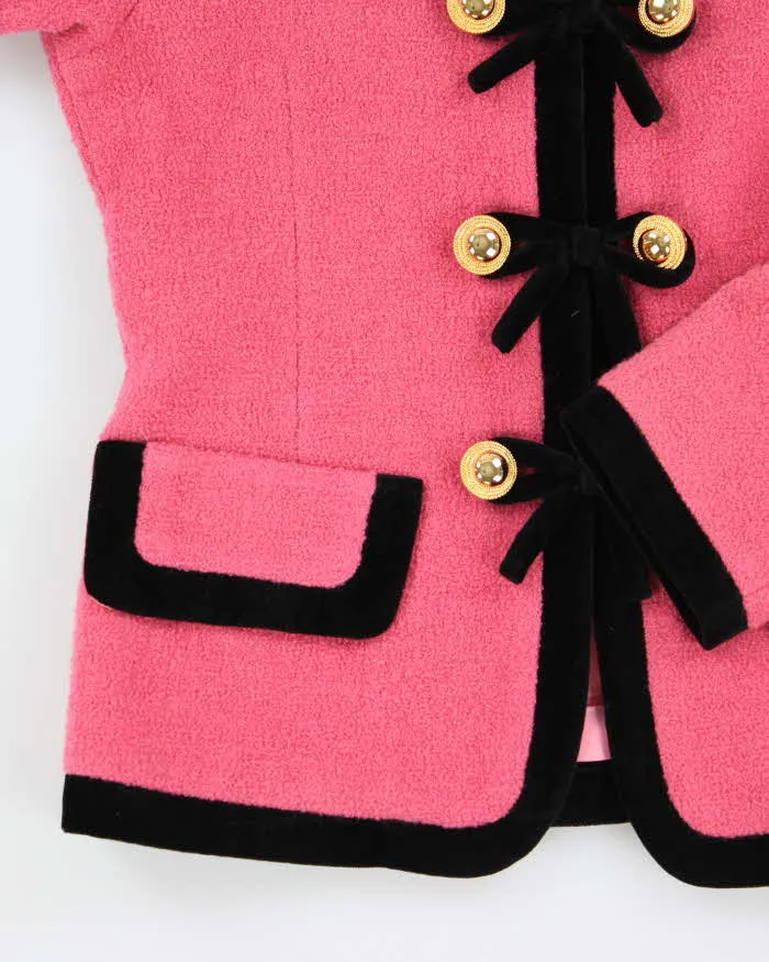 Vintage 80s Ho's Pink Bow Jacket - S sold by Rokit product image thumbnail 4