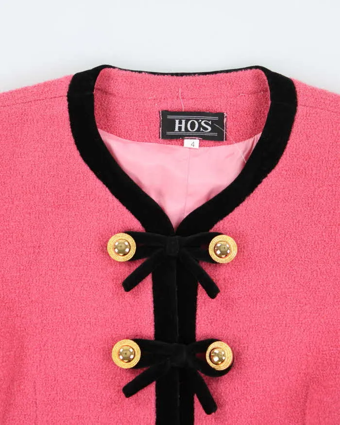 Vintage 80s Ho's Pink Bow Jacket - S sold by Rokit product image thumbnail 3