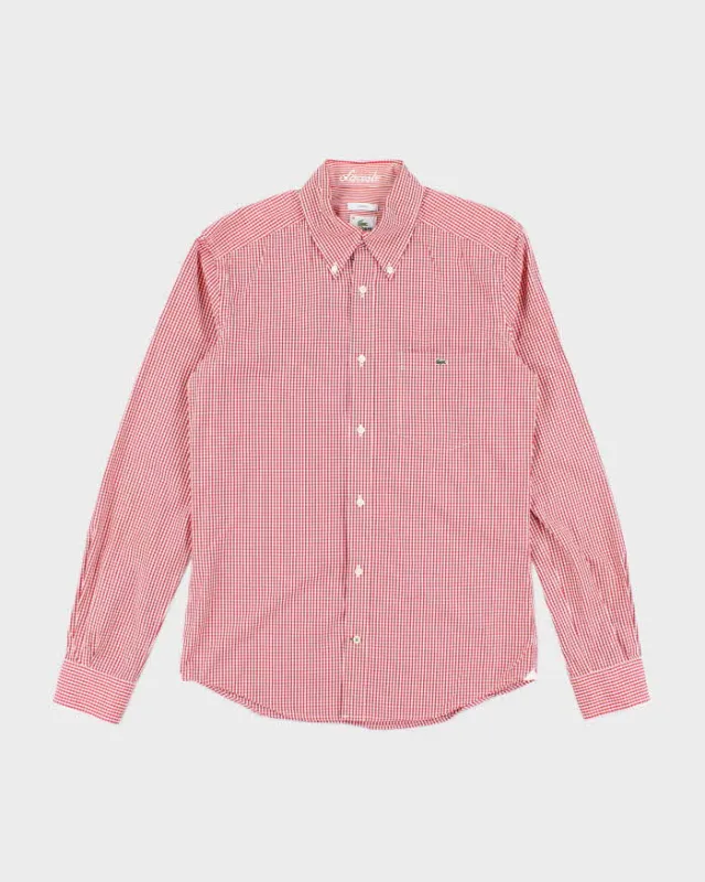 Vintage Lacoste Checked Long Sleeve Shirt - M sold by Rokit