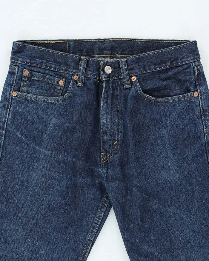 Vintage 90's Levi's 505 Dark Wash Relaxed Fit Jeans - W32 L30 sold by Rokit product image thumbnail 3