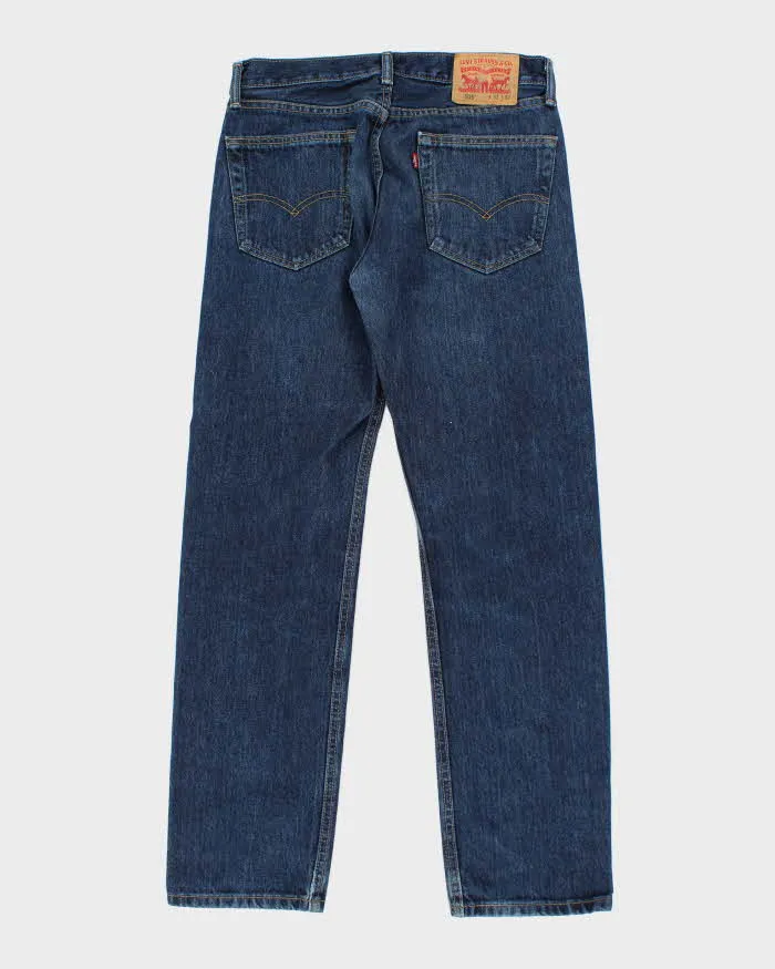 Vintage 90's Levi's 505 Dark Wash Relaxed Fit Jeans - W32 L30 sold by Rokit product image thumbnail 2