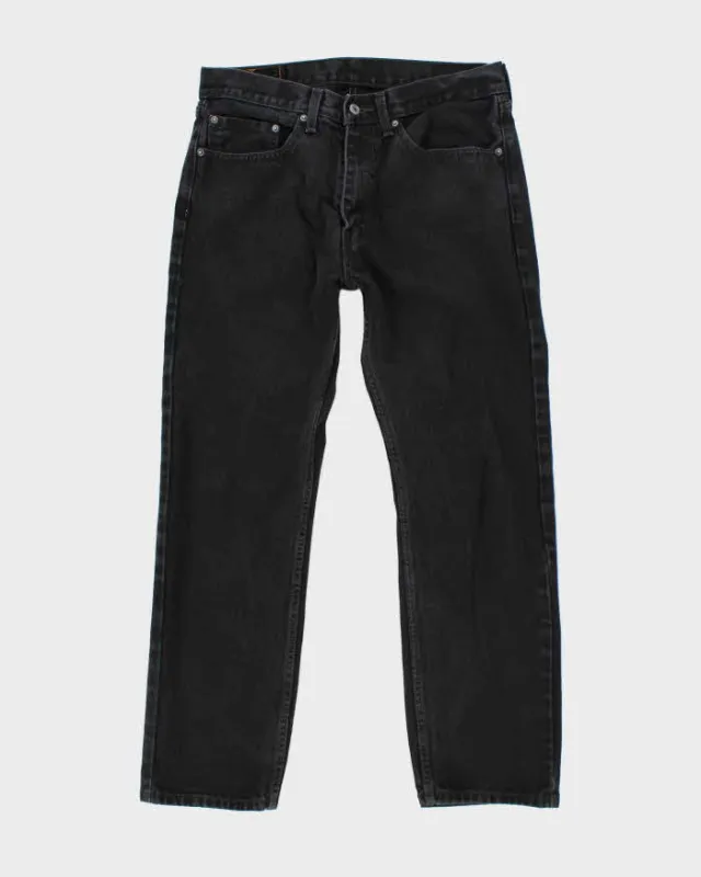 Vintage Levi's 501 Dark Black Wash Straight Fit Jeans - W32 L29 sold by Rokit