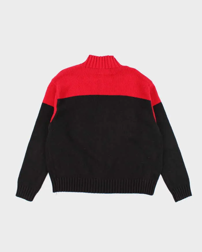 Vintage Polo Sport Ralph Lauren Oversized Quarter-Zip Knit Jumper - L sold by Rokit product image thumbnail 2