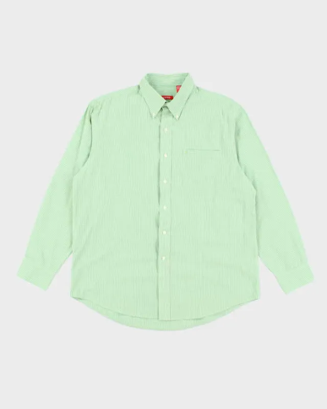 Vintage Izod Checked Oversized Boxy Long Sleeve Shirt - L sold by Rokit