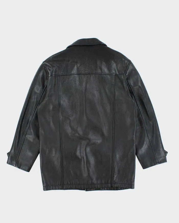 Vintage Danier Black Leather Jacket - L sold by Rokit product image thumbnail 2