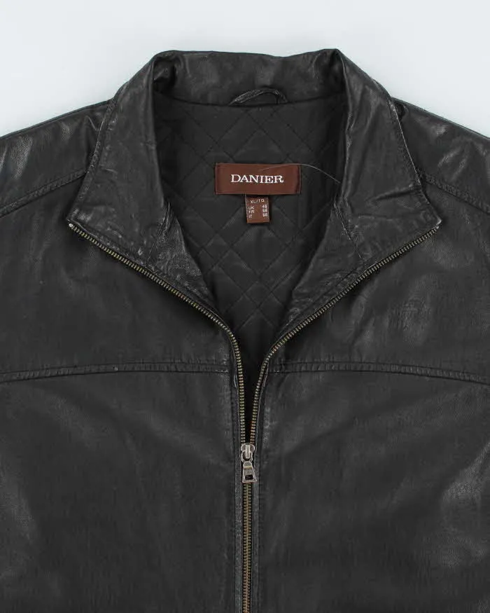 Vintage Danier Black Leather Jacket - XL sold by Rokit product image thumbnail 3