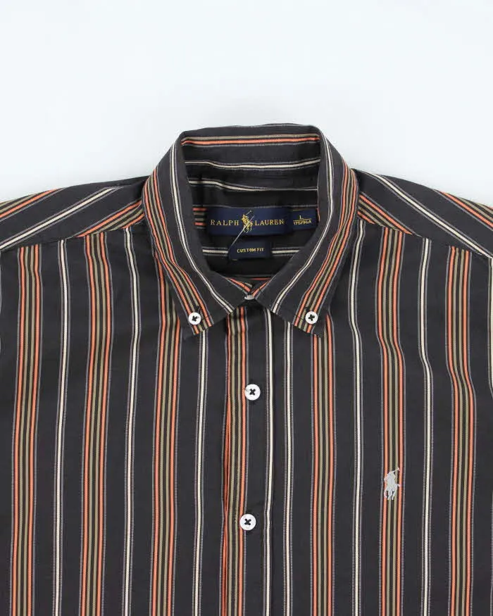 Vintage Ralph Lauren Striped Long Sleeve Shirt - L sold by Rokit product image thumbnail 3