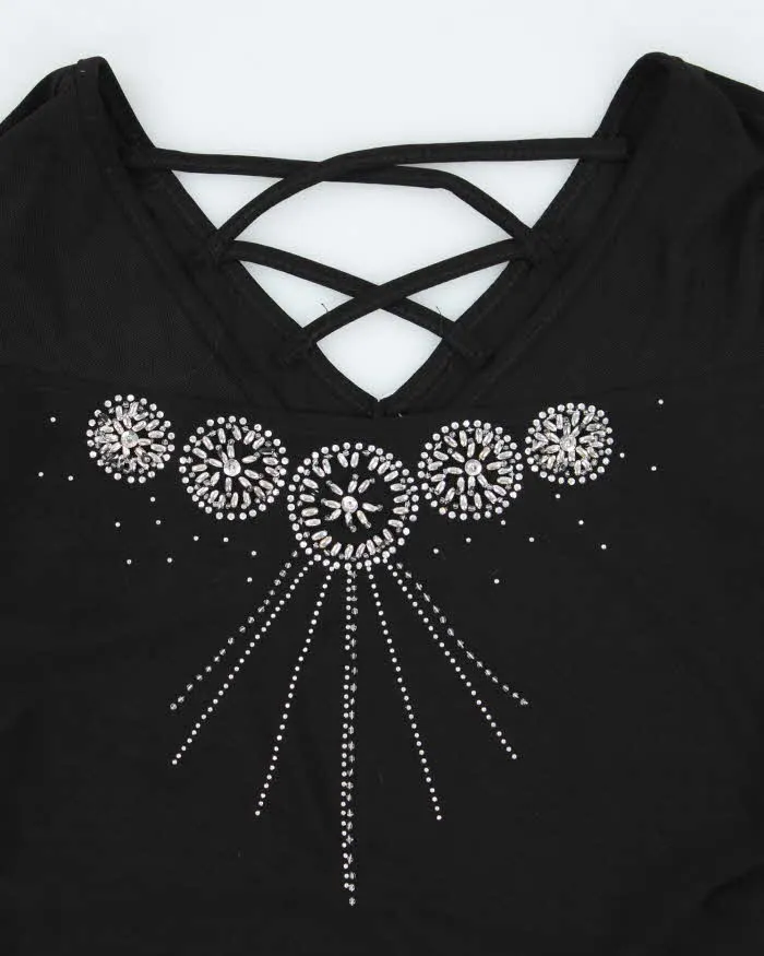 Vintage Y2k 00s Beaded Sparkly Top - M sold by Rokit product image thumbnail 3
