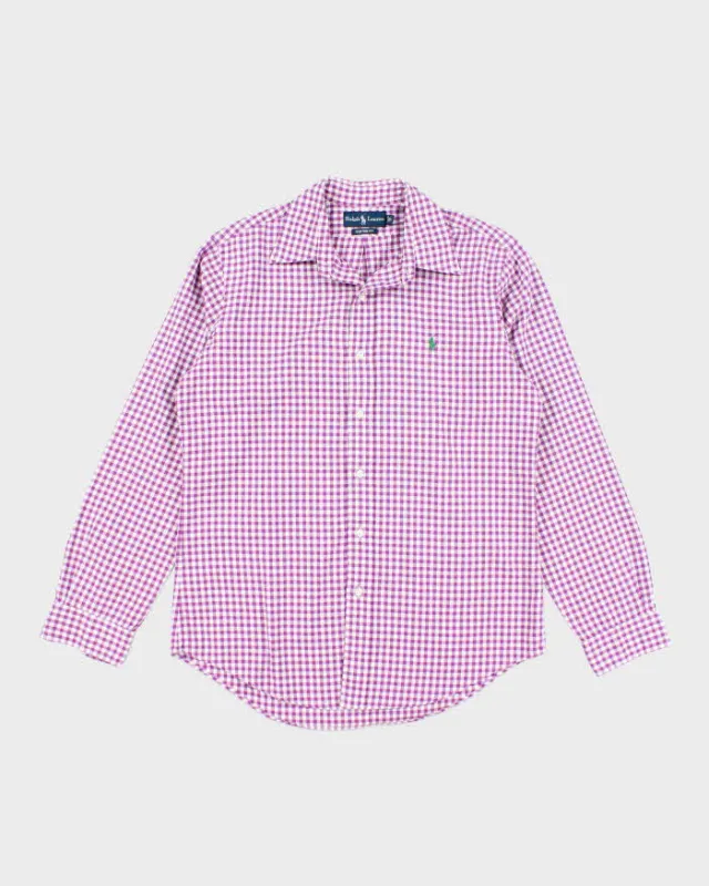 Vintage Ralph Lauren Checked Long Sleeve Shirt - M sold by Rokit