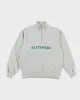 Alltimers Skateboarding Embroidered Centre Logo Quarter Zip Sweatshirt - L sold by Rokit