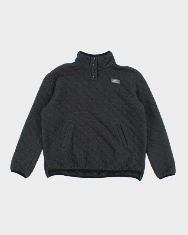 Vintage Eddie Bauer Quilted Quarter-Button Jumper - M sold by Rokit