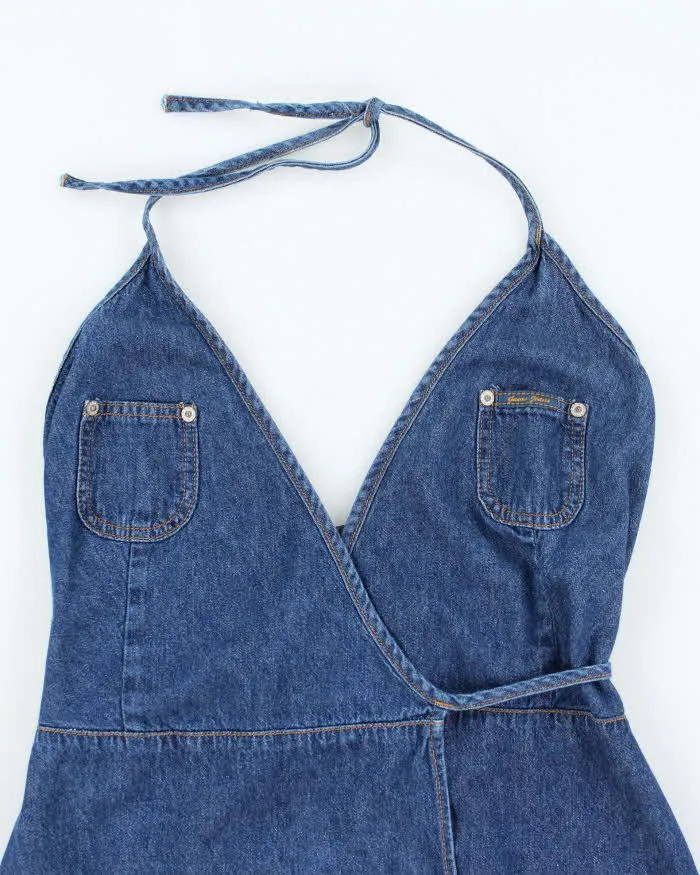 Vintage 90s Guess Denim Wrap Mini Dress - XS sold by Rokit product image thumbnail 3