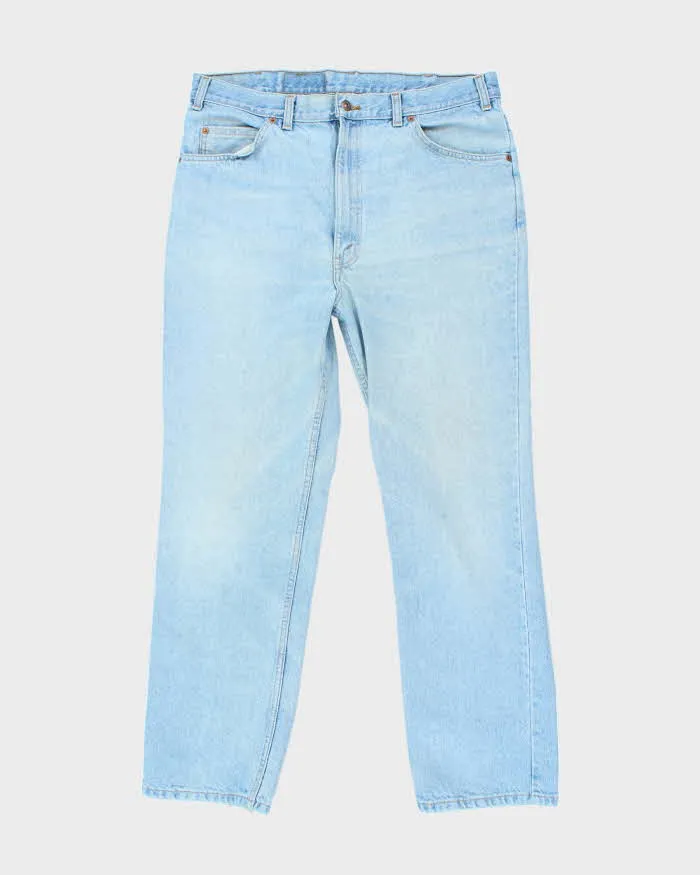 Vintage 90's Levi's Orange Tab Straight Fit Light Wash Jeans - W36 L31 sold by Rokit