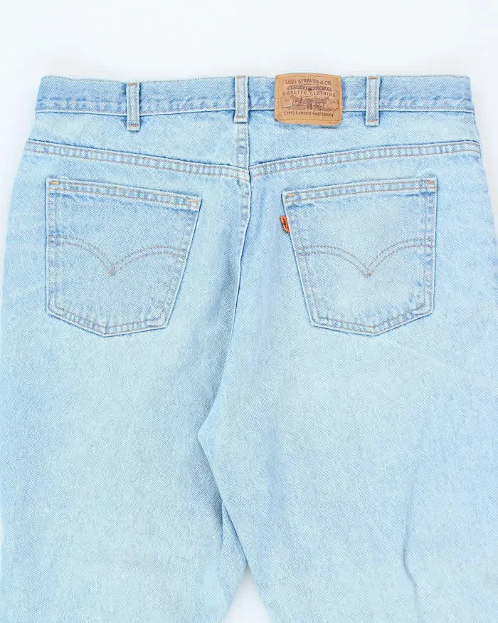 Vintage 90's Levi's Orange Tab Straight Fit Light Wash Jeans - W36 L31 sold by Rokit product image thumbnail 4