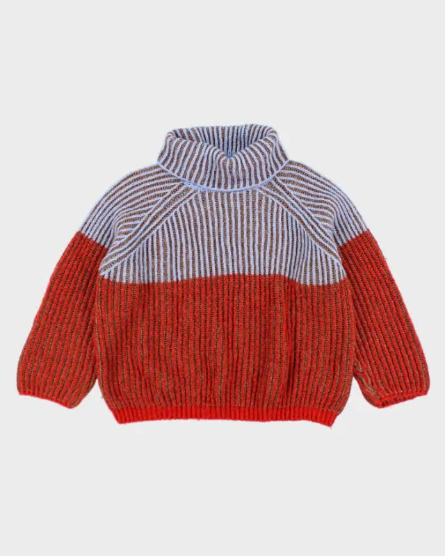 Vintage Y2k 00s Natura Roll Neck Wool Blend Jumper - L sold by Rokit