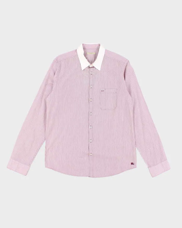 Vintage Burberry Striped Long Sleeve Shirt - M sold by Rokit