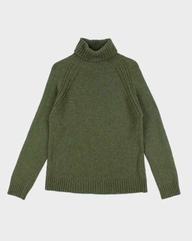 Vintage Oxygen Green Roll Neck Wool Blend Jumper - S sold by Rokit