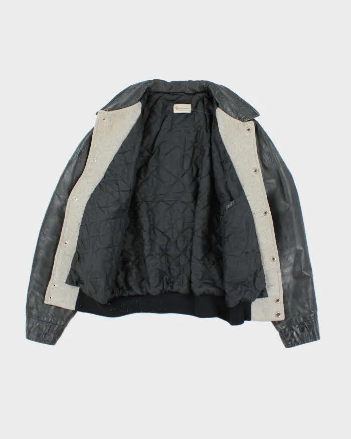 Vintage 70's Embroidered Leather Varsity Jacket - M sold by Rokit product image thumbnail 5