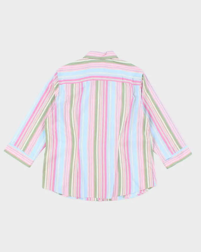 Vintage Outline Striped Button-Up Blouse - L sold by Rokit product image thumbnail 2