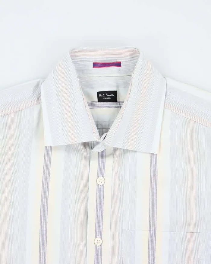 Vintage 2000's Paul Smith Striped Button Up Shirt - M sold by Rokit product image thumbnail 3