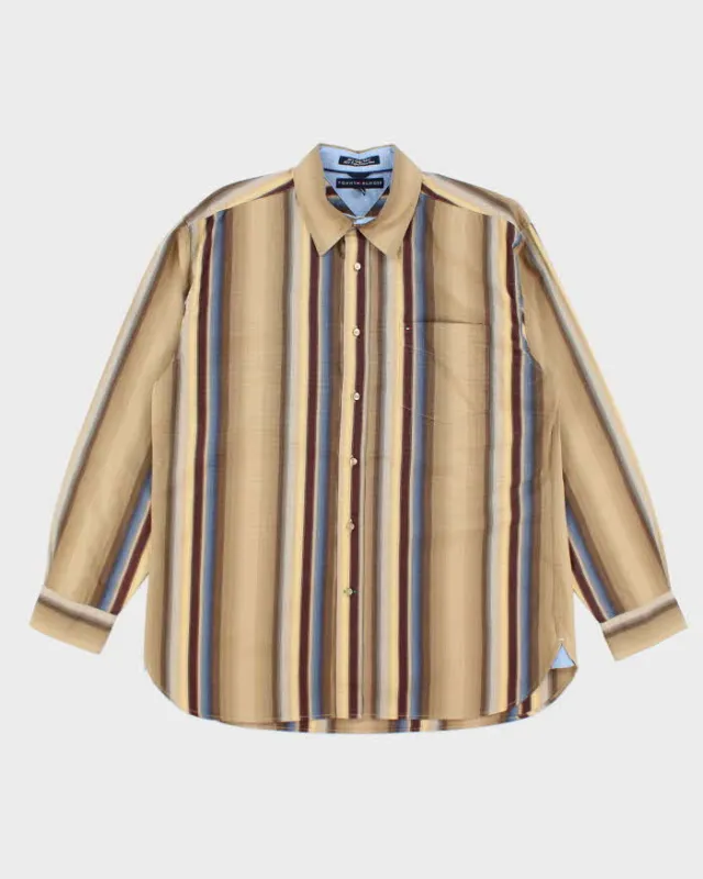 Vintage Tommy Hilfiger Stripe Long Sleeve Oversized Shirt - L sold by Rokit