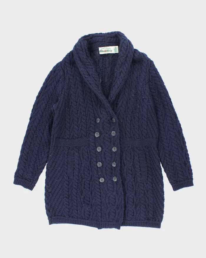 Vintage Arancrafts Merino Wool Chunky Oversized Cardigan - L sold by Rokit