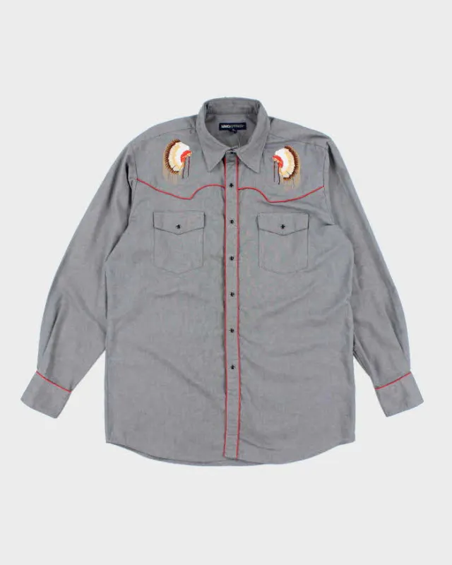Vintage 2000's MWG Apparel Embroidered Western Style Shirt - L made by Rokit