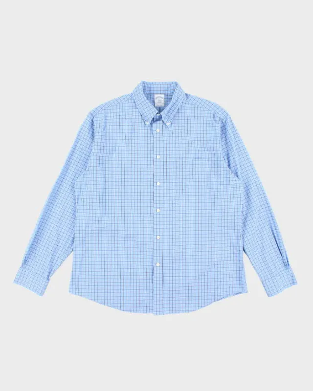 Vintage Brooks Brothers Checked Oversized Long Sleeve Shirt - L sold by Rokit